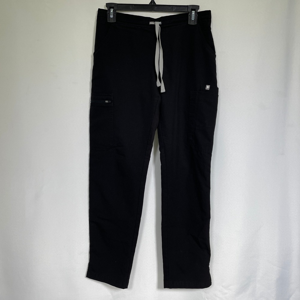 FIGS Technical Collection Yola Black Cargo Scrub Pants Women's XS Petite